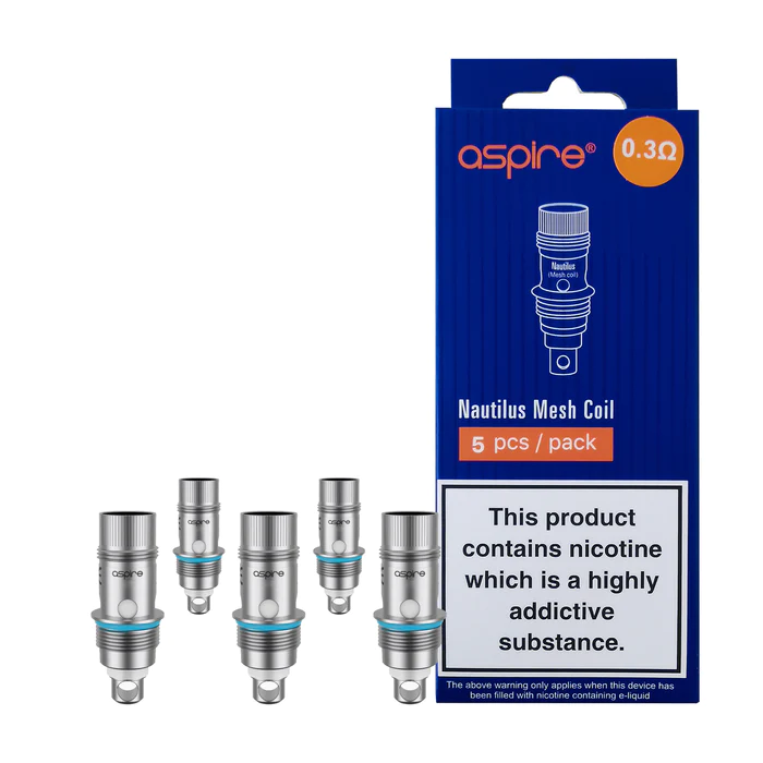Aspire Nautilus Mesh Coils - 0.3ohm (5pk) - ASPIRE UK